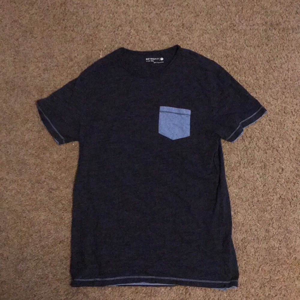 Navy Blue “Retrofit” Pocket tee